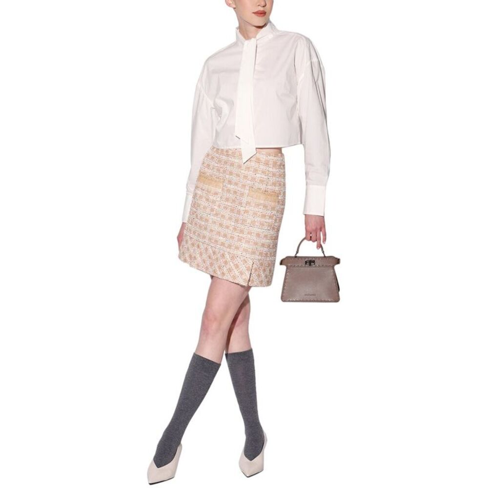 Walter Baker Womens Bree Skirt, Tan - Picture 4 of 5